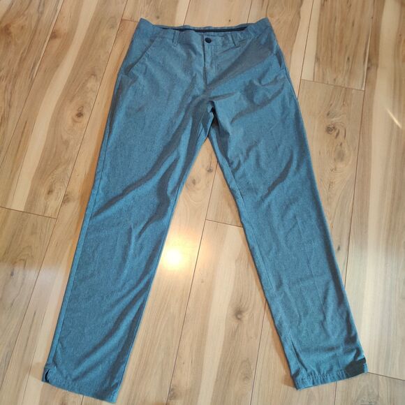 Oakley Golf Pants Men TAG 36x34 (34X33) Gray Wicking Performance Stretch - Picture 2 of 16